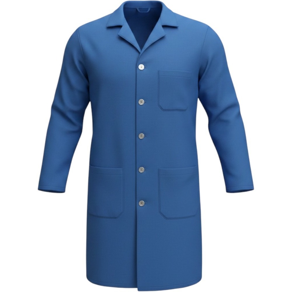 Bulwark Lab Coat Mens 3XL KNL2RB1 Blue Flame Resistant Nomex FR CAT 1 NWOT